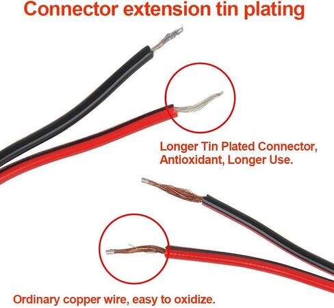 CENTROPOWER 20 Pcs DC Power Cable 5A 12v DC Power Plug Cord Male Connectors 2.1mm x 5.5mm, DC Pigtail Adapter Plug Socket Wire?for CCTV Security Camer in Saudi Arabia