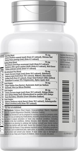 Horbäach Women's Multivitamin 50 Plus | 60 Coated Caplets | Advanced Vitamin Formula | Non-GMO & Gluten Free Supplement in Saudi Arabia