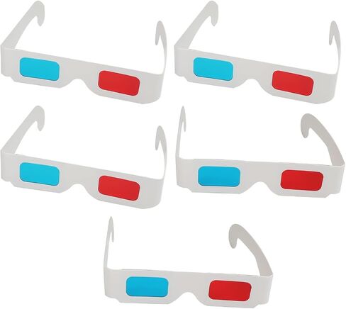 Othmro 3Pcs Durable 3D Style Glasses 3D Viewing Glasses 3D Movie Game Glasses Red-Blue 3D Glasses Plastic Frame Black Resin Lens for 3D TV Cinema Films DVD Viewing Home Movies in Saudi Arabia