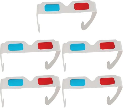 Othmro 3Pcs Durable 3D Style Glasses 3D Viewing Glasses 3D Movie Game Glasses Red-Blue 3D Glasses Plastic Frame Black Resin Lens for 3D TV Cinema Films DVD Viewing Home Movies in Saudi Arabia