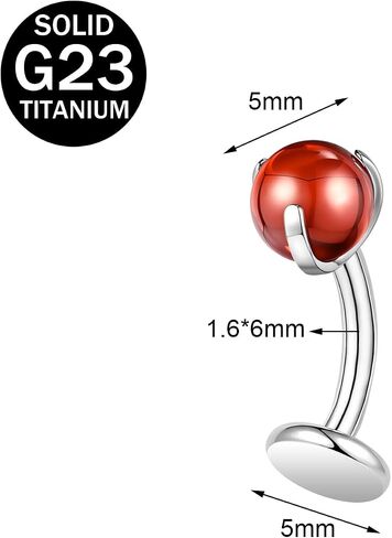 14G مكعب المجوهرات الزركونيا السرة ، ASTM F136 BELLY BELLY RING ، 6/8/10/12/14MM ملولب داخليًا طويلًا بارًا عزيزًا مسطحًا ، خاتم السرة الثقوب للنساء للنساء الذهب in Kuwait
