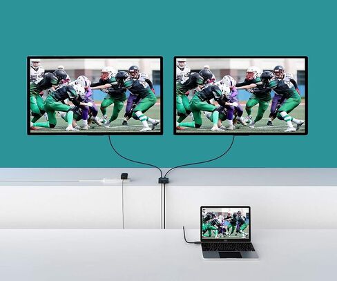 HDMI Splitter 1 in 4 Out, MT-ViKI 1x4 Power HDMI Splitter 4 Ports w/AC Adapter, 4Kx2K@30Hz 3D Full HD Distributor for PS4 Fire Stick HDTV in Saudi Arabia