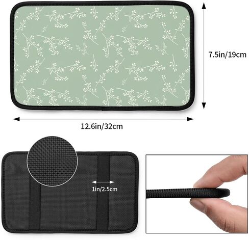 Sage Green Green Auto Center Cover Cover Cover Care Carrest Armrest Cover Cover Coushion Universal لمعظم إكسسوارات سيارة سيارات الدفع الرباعي للسيارات الدفع الرباعي ديكور in Saudi Arabia