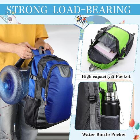 24 Pieces 17 Inch School Backpack Bulk Classic Student Bag Bulk for Back to School Supplies Donation, Charities in Saudi Arabia