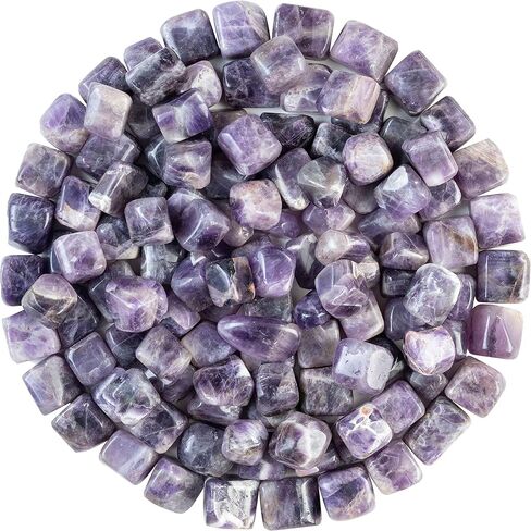 Crocon 1LB Petrified wood quartz tumbled stones and Crystals bulk 2000+ Carats Natural Kit for Reiki Healing Crystals Polished Tumble Stones Chakra Balancing Reiki Gift Home Décor DIY crafts in Saudi Arabia