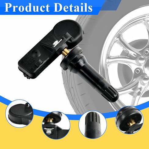 4-Pack TPMS 315MHz Tire Pressure Sensor Compatible with Chevy Silverado GMC Cadillac Buick Pontiac Saturn Hummber Saab Replace#13598771 13598772 13586335 13581558 in Kuwait