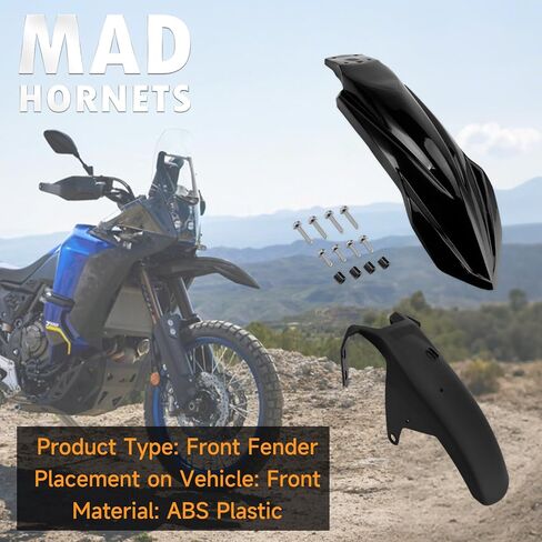 High Front Fender Mudguard Fairing For Yamaha Tenere 700 19-24/700 Rally 20-24/700 World Raid 22-24/700 World Rally 23-24 Black in Saudi Arabia