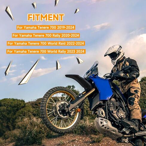 High Front Fender Mudguard Fairing For Yamaha Tenere 700 19-24/700 Rally 20-24/700 World Raid 22-24/700 World Rally 23-24 Black in Saudi Arabia