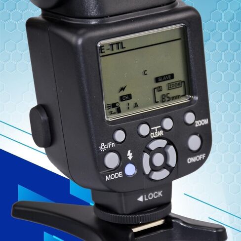 Ultimaxx's Professional Dynamic DF210 TTL Speedlite لـ Nikon D7200 D5600 D5500 D5300 D5000 D3500 D3400 D3300 D3200 D850 D810 D750 D700 D500 والمزيد، للكاميرات الرقمية مع حذاء معدني ساخن in Saudi Arabia