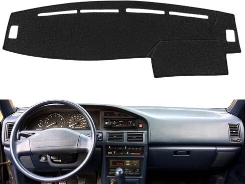 Dash Cover Mat Custom Fit for Toyota Corolla Sedan Wagon 4 Door, Dashboard Cover Pad Cap Carpet Protector F222 (Black) in Saudi Arabia