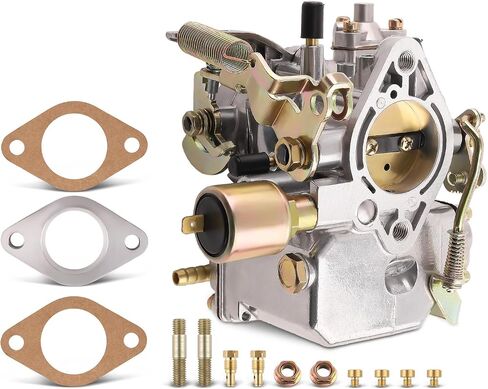 maXpeedingrods 34 PICT-3 Carburetor 113129031K for VW Beetle/Super Beetle 1971-1979,Thing/Karmann Ghia/Squareback/Transporter, for Volkswagen Dual Port 1600cc Air Cooled Type 1 Engine, Automatic Choke in Saudi Arabia