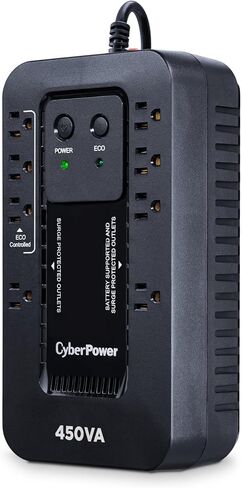 CyberPower EC850LCD Ecologic UPS Battery Backup and Surge Protector | 850VA/510W, 12 Outlets, ECO Mode, Compact, UL Certified in Kuwait