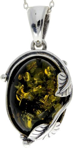 Genuine Baltic Amber & Sterling Silver Classic Pendant without Chain - 359 in Kuwait