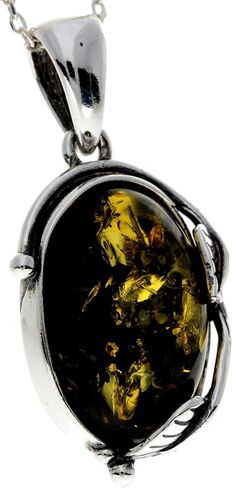 Genuine Baltic Amber & Sterling Silver Classic Pendant without Chain - 359 in Kuwait