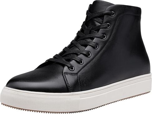 Jousen Men's Casual Shoes High Top Premium Leather Fashion Sneakers Dress Boots for Men in Saudi Arabia