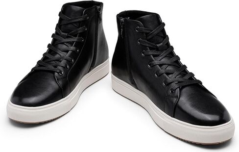 Jousen Men's Casual Shoes High Top Premium Leather Fashion Sneakers Dress Boots for Men in Saudi Arabia