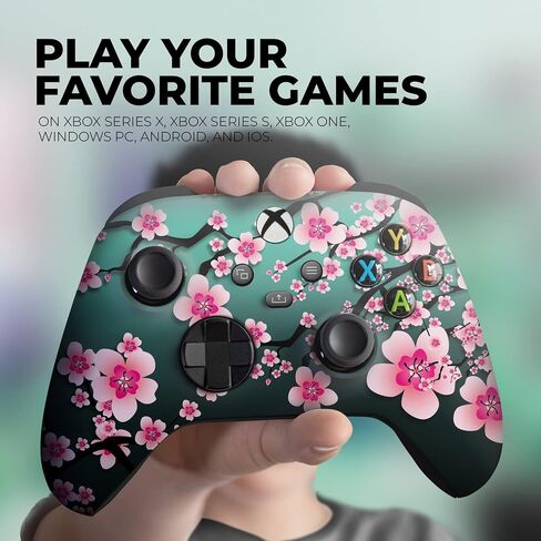 Original X-box Wireless Controller Special Edition Customized by DreamController Compatible with X-box One S/X, X-box Series X/S & Windows 10 Made with Advanced HydroDip Print Technology(Not Just a Skin) in Saudi Arabia