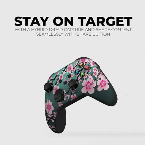 Original X-box Wireless Controller Special Edition Customized by DreamController Compatible with X-box One S/X, X-box Series X/S & Windows 10 Made with Advanced HydroDip Print Technology(Not Just a Skin) in Saudi Arabia