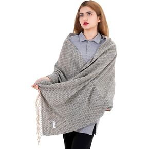 وشاح طويل المنقوش للسيدات مكتنزة شتاء شال دافئ شال هدية للنساء