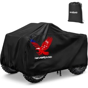 NEVERLAND ATV Cover Waterproof Outdoor - Heavy Duty 4 Wheeler Cover All Season Weather Proof Quad Cover for Four Wheeler UV Protection ATV Covers for Polaris Yamaha Suzuki Honda