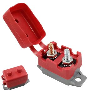 50A Reset Circuit Breaker Automatic 12V 24V Cover Stud Bolt Battery Chargers Trucks Car Engines Automotive Marine RV Boats