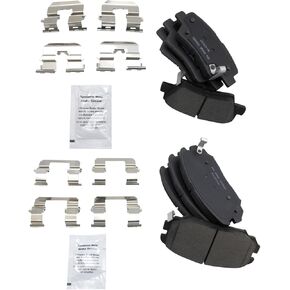 منصات فرامل TRQ متوافقة مع 2010-2011 Hyundai Azera 2009-2010 Sonata 2007-2009 Kia Amanti