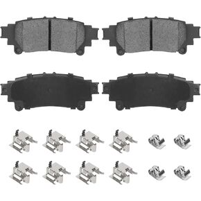Rear Ceramic Brake Pads Set for Toyota Highlander 14-19, Sienna 11-20, Prius V 12-17, Mirai 16-19, for Lexus RX350, RX450h, IS350, GS350, GS450h 4PCS