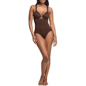 SPANX ASSETS, Seamless Shapewear, High-Waist Brief, Chestnut Brown, S