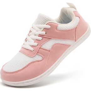 Women's Wide Toe Box Barefoot Sneakers Walking Slip On Shoes Zero Drop Running Sneakers Breathable Non Slip Casual Jogging Shoes