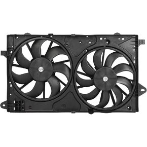 SCITOO Engine Radiator Condenser Cooling Fan Assembly Compatible with 2010-2016 for Buick for LaCrosse 2.4L, 2011-2017 for Regal 2.4L, 2014 for Chevrolet for Impala 2.4L, 2013-2014 for Malibu 2.4L
