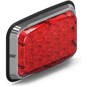 Feniex Spot Lux 6x4 Red LED with Red Lens low profile aftermarket lighting