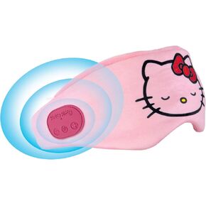 Hello Kitty Bluetooth Wireless Eye Mask - Cozy Plush Sleep Mask with Built-in Speakers, USB Rechargeable, Perfect for Music, Meditation, and Travel