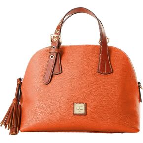 Dooney & Bourke Leather Satchel Bags for Women, Pebble Grain Aubrey Small Satchel Handbag with Crossbody Strap in Saudi Arabia