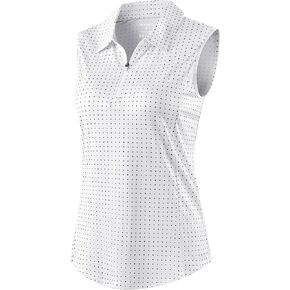 G Gradual Women's Golf Shirts Lightweight 1/4 Zip Collared Tank Top Sleeveless Polo Shirts for Tennis Pickleball Casual in Kuwait