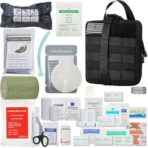 STAMEN Emergency Trauma First Aid Kit with Tourniquet, 36" Splint - IFAK Trauma Kit for Industries, Workplace, Home, Car, Businesses, Vehicle, Survival, Military, Combat Tactical