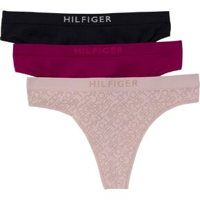 Tommy Hilfiger Women's Seamless Matte & Shine Thong Underwear 3-Pack