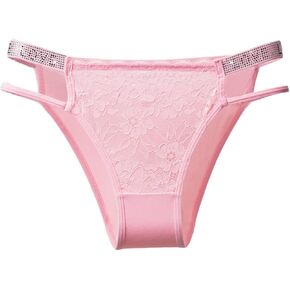 Lace Thongs for Women Thong Underwear Gstring for Women Shiny Panties Rhinestone No Show Sexy Multicolor Lace Thongs