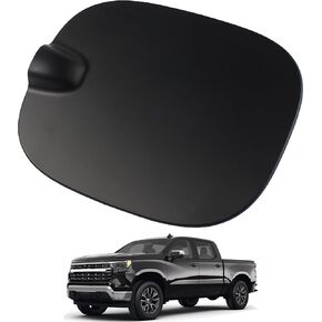 Primed Fuel Tank Filler Door Gas Tank Door Cover Compatible with 2019-2024 Chevy Silverado 1500 LTD Crew Cab Pickup Replaces 84745968 84126524