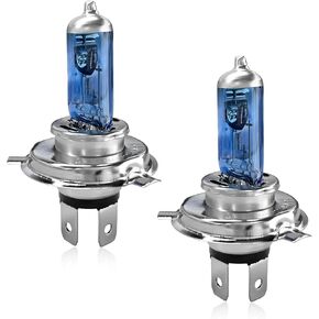 2 PCS Bright H4 Led Headlight Bulbs, 12V 100W 6000K Waterproof Car Fog Light Bulbs, Efficient Plug-and-Play High Beam Low Beam Bulb Replacement for Cars SUVs Trucks (White)