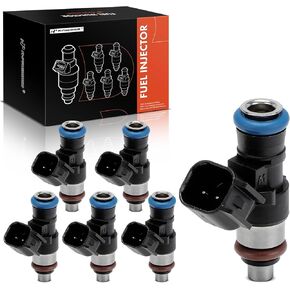 A-Premium Set of 6 Fuel Injectors Compatible with Ford F-150 F150 2018-2020, Bronco 2022-2023, 2.7L, Indirect Injector