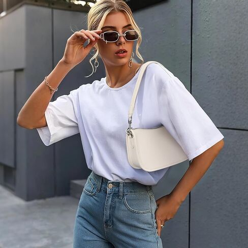 Shoulder Bag Purses for Women - Small Handbags PU Leather Shoulder Purse Trendy Designer Underarm Bags in Saudi Arabia