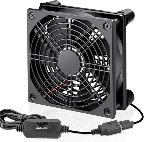 WDERAIR 120mm 240mm Computer Pc Case 5V USB Powered Fan with Variable Speed Controller for Router Modem Xbox DVR Playstation Receiver Cooling in Saudi Arabia