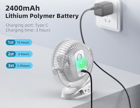 سفينكال مروحة مكتب USB، مروحة مكتب صغيرة محمولة هادئة تعمل بمنفذ USB، 4 سرعات، كيبل 1.5 متر، مروحة سفر قابلة للتعديل 90 درجة، دعامة من خليط الالومنيوم، مروحة سطح المكتب 7 انش للمكتب والمنزل والسكن in Saudi Arabia