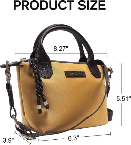 Designer Mini Tote Bag for Women - Lightweight Crossbody Purse with Adjustable Dual Straps (2-Way Carry) in Saudi Arabia