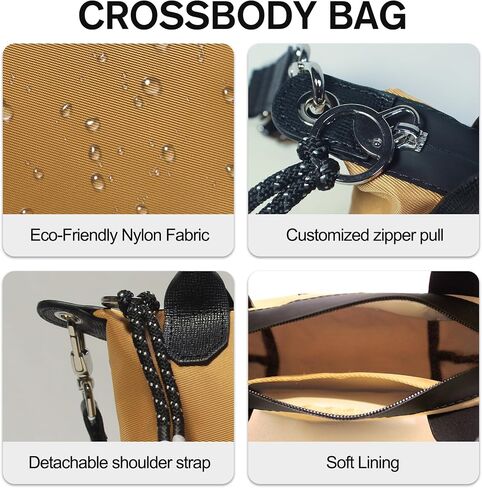 Designer Mini Tote Bag for Women - Lightweight Crossbody Purse with Adjustable Dual Straps (2-Way Carry) in Saudi Arabia