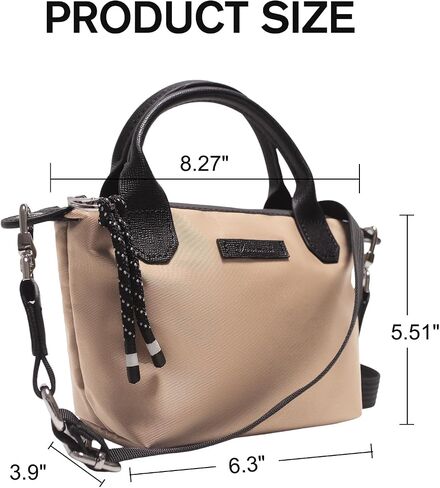 Designer Mini Tote Bag for Women - Lightweight Crossbody Purse with Adjustable Dual Straps (2-Way Carry) in Saudi Arabia