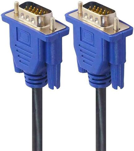 EKYLIN VGA to VGA Video Cable 1.5m / 5ft for Computer PC Laptop to Monitor Screen Projector with VGA Plug Port in Saudi Arabia