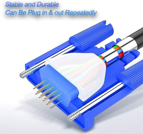 EKYLIN VGA to VGA Video Cable 1.5m / 5ft for Computer PC Laptop to Monitor Screen Projector with VGA Plug Port in Saudi Arabia