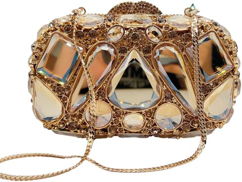 Women Rhinestone Evening Bag Luxury Diamond Clutch Crystal Party Purse Formal Sparkly Handbag for Prom Cocktail in Kuwait