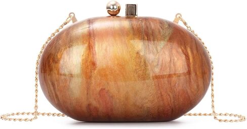oweisong acrylic chlutch محفظة للنساء Marbel Shell Clutch الأكياس المسائية لؤلؤة الكتف مطرز in Kuwait